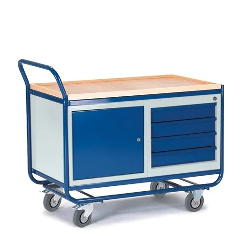 Rollcart Montagewagen mit Stahl- und Schubladenschrank 1000x575