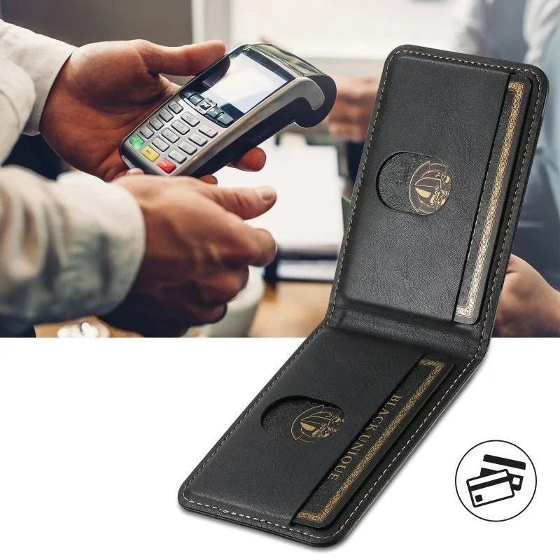 LuxCase Leder Handyhülle mit Kartenfach und Stand – Geeignet für iPhone | Brehn