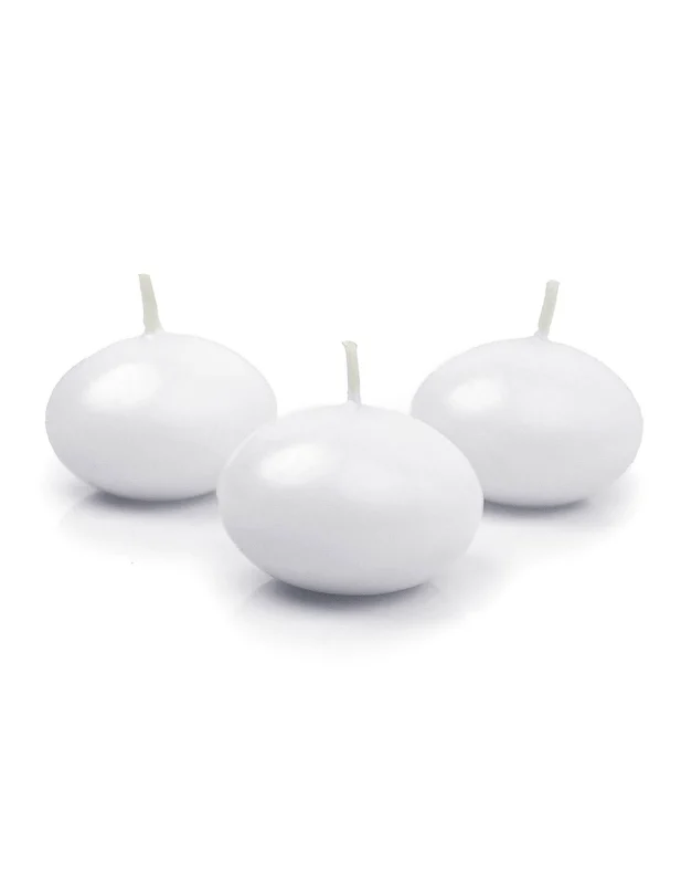 MattweiÃŸe Schwimmkerzen im 10er-Pack - Ã˜ 50 mm