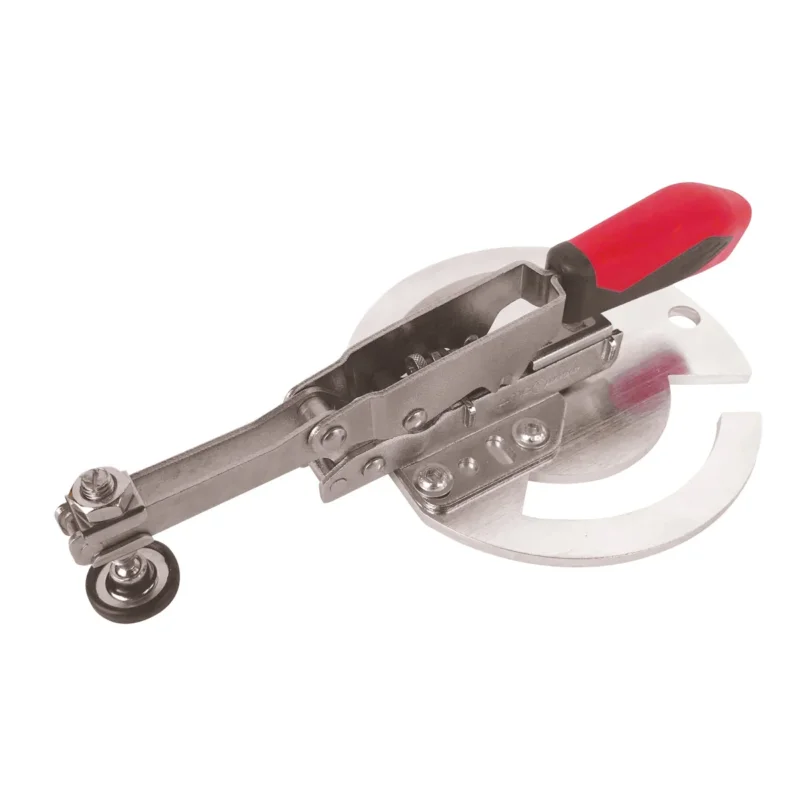 Produktbild von Senkrechtspanner mit runder Adapterplatte, offen Länge 244 mm, Spannbereich 0 - 40 mm