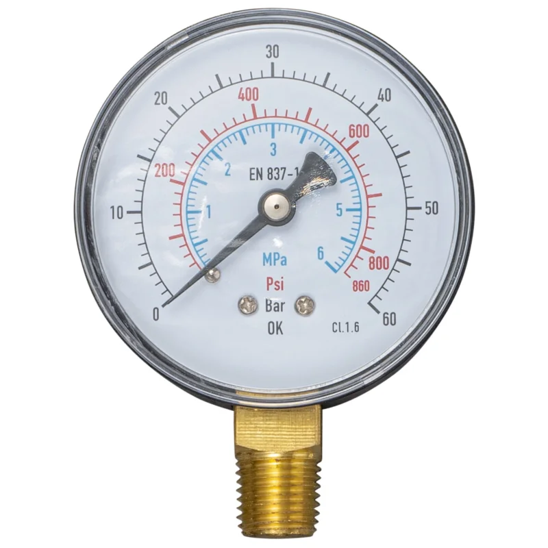 REMS - Manometer, 6 MPa/60 bar/ 870 psi, mit Schleppzeiger 115046