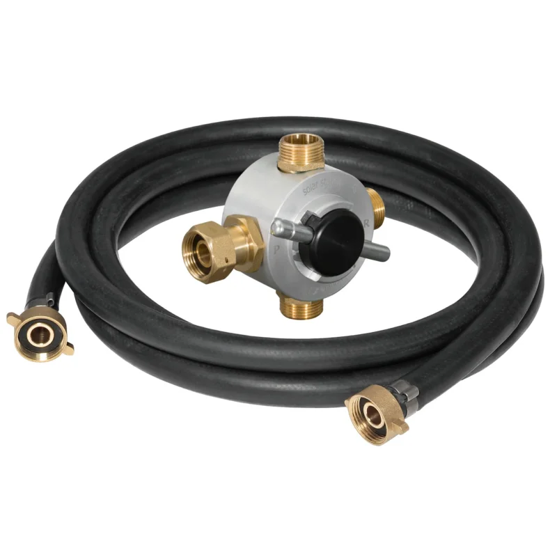 REMS - Umsteuerventil Flussrichtung + EPDM-Gewebeschlauch 1/2" T100 115326 R