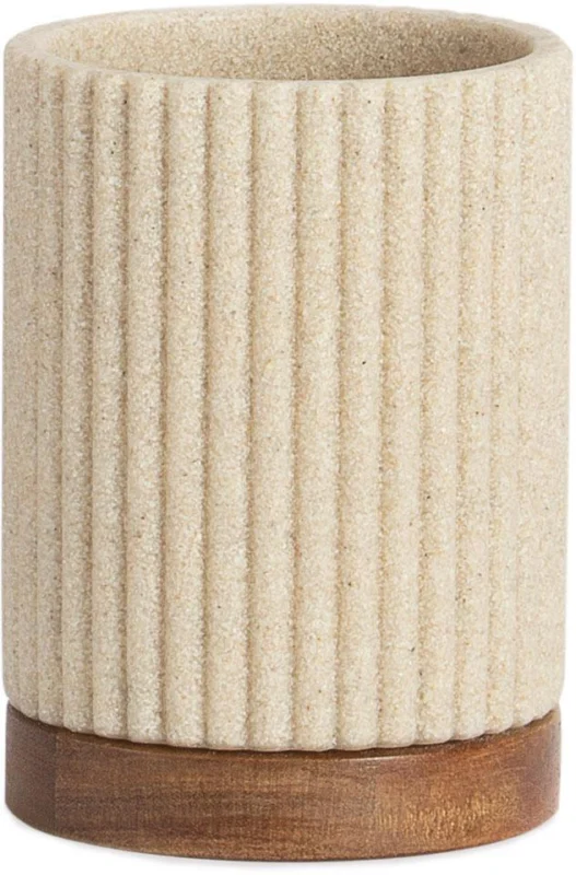 Andrea House Zahnputzbecher mit Holz