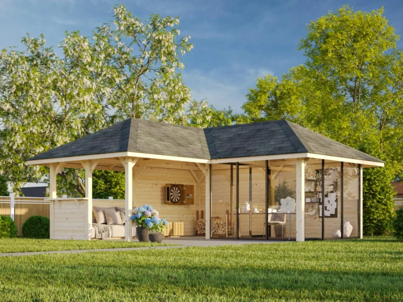 Palmako Bianca 24,9 m2 Set 210 Slide - Pavillon