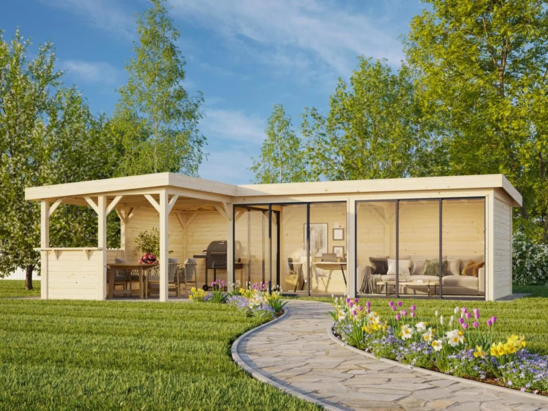Palmako Lenna 33,2 m2 Set 420 Slide - Pavillon