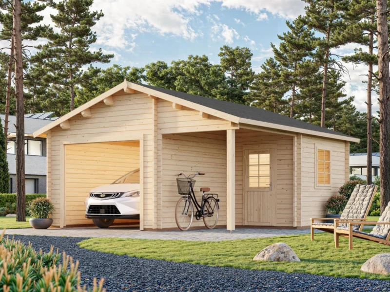 Palmako Roger 21,9+5,2 m2 ohne Tor - Garage