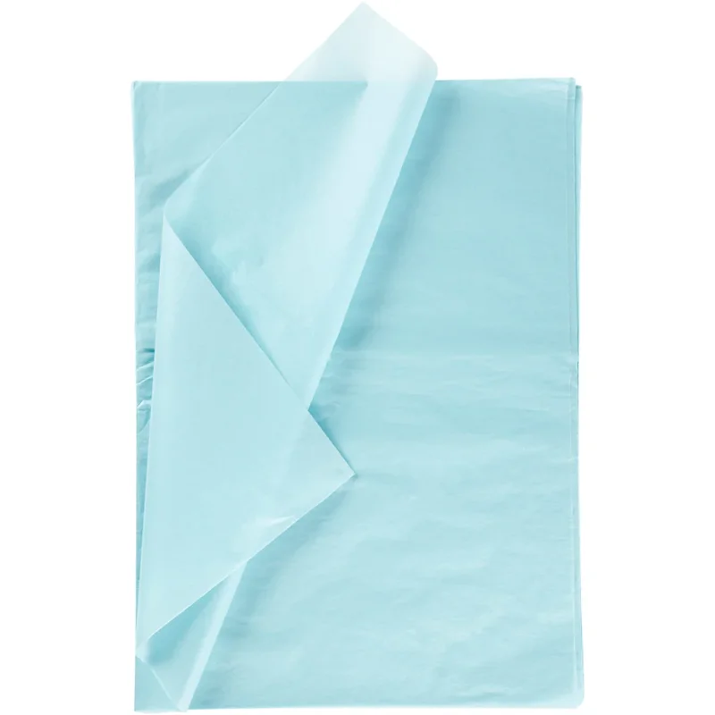 Tissue Paper, sheet 50x70 cm, 17 g, light blue, 25 sheet