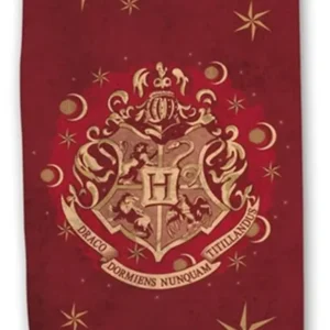 Freigestellte Produktansicht vom Harry Potter Duschtuch Badetuch Strandtuch 70 x 140 cm Rot