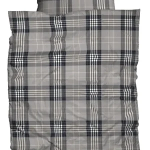Living Dreams Flanell-Bettwäsche Grey/Blue Grey