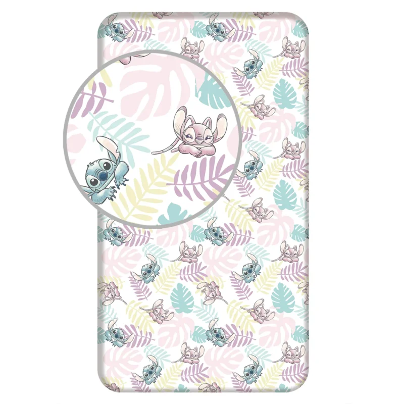 Lilo und Stitch Spannbetttuch Spannbettlaken Bettlaken 90 X 200 cm
