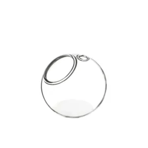 Glass ball flat bottom with hole Ø6 cm (6 Pcs)