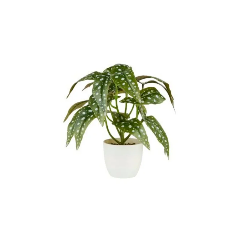 Künstliche Begonie Pflanze im Topf H28cm