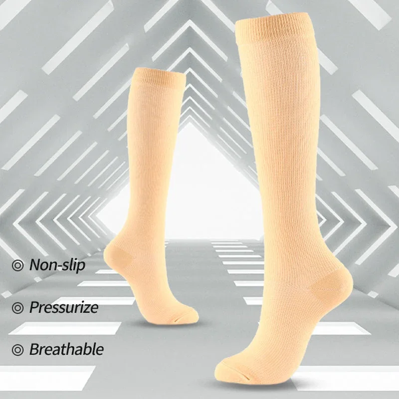 Elastische Kompressionsstrümpfe mit Reißverschluss