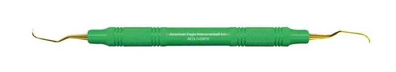 American Eagle XP Universalkürette Langer 5-6 mit grünem Handgriff.