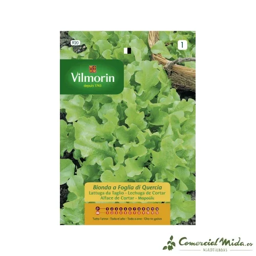 VILMORIN Semillas Lechuga de Cortar Bionda a Foglia di Quercia