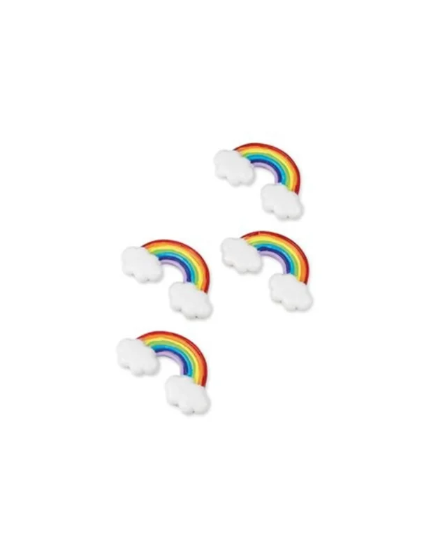 Arcs en ciel adhésifs en résine arc-en-ciel pour fête multicolore