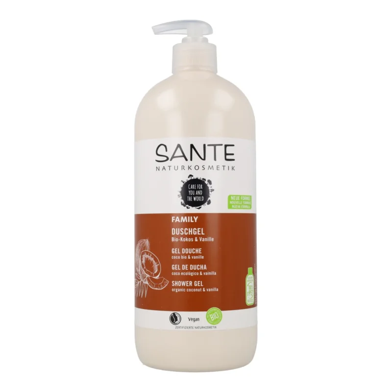 BIO-Duschgel Kokosnuss und Vanille Sante 950 ml