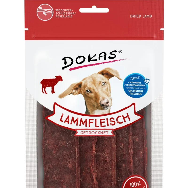 Dokas Hund Lammfleisch getrocknet zoo-de