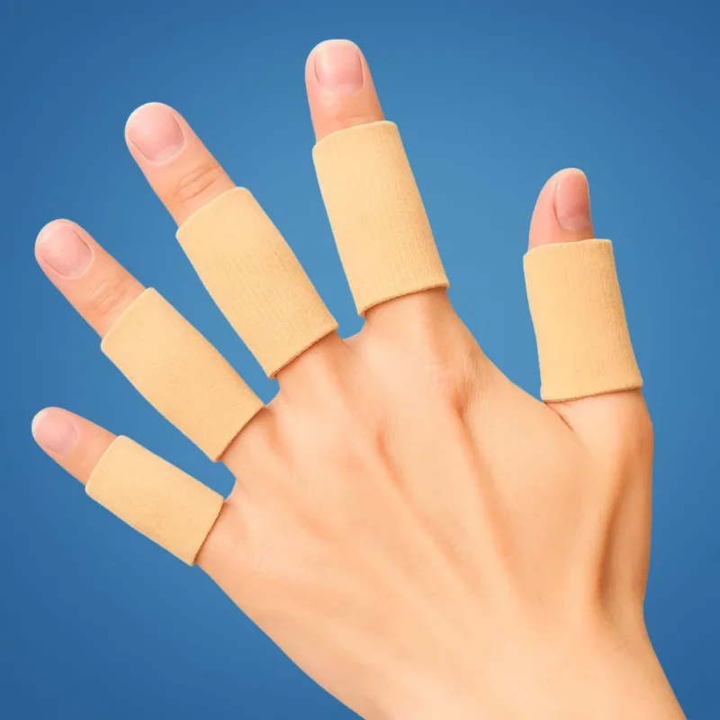 FlexiGuard | Finger Schutzärmel – Verletzungsprävention – Atmungsaktive, enganliegende Passform – Hält Wunden und Verbände an Ort und Stelle – Sport- und Alltagskomfort Brehn