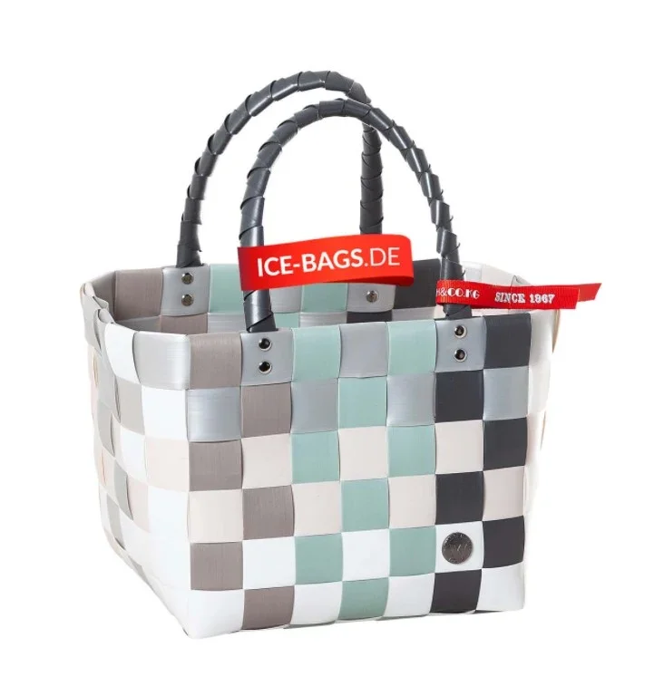 Witzgall Einkaufsshopper Mini 5008-26 Türkis/Weiß/Grau