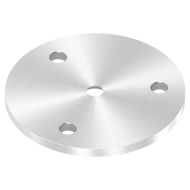 Ronde ø 70mm, Stärke 4mm, mit drei ø 6,5mm Bohrungen und ø 6,5mm Zentrierbohrung, mit Rundschliff