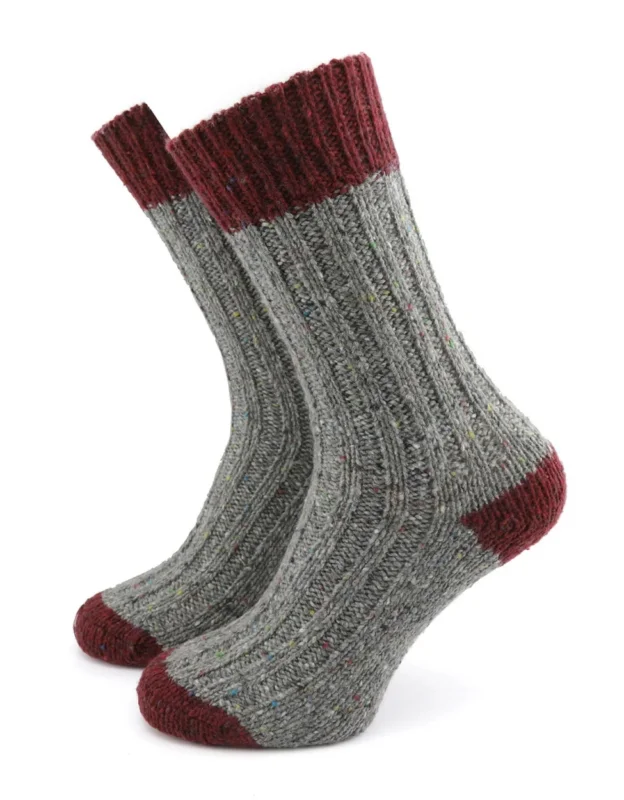 Herrensocken mit Fleckenmuster | Grau
