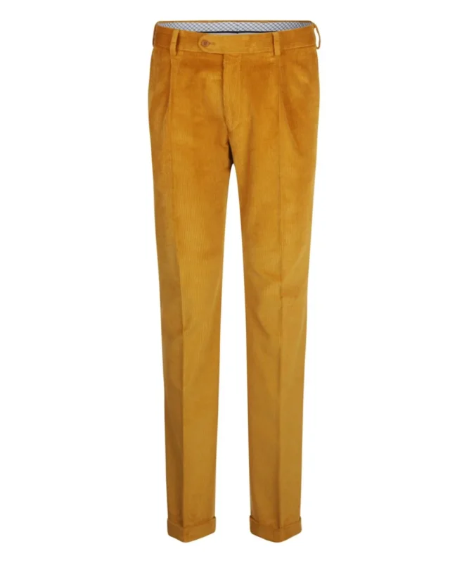 Cordhose mit breitem Rippstrick | Gelb