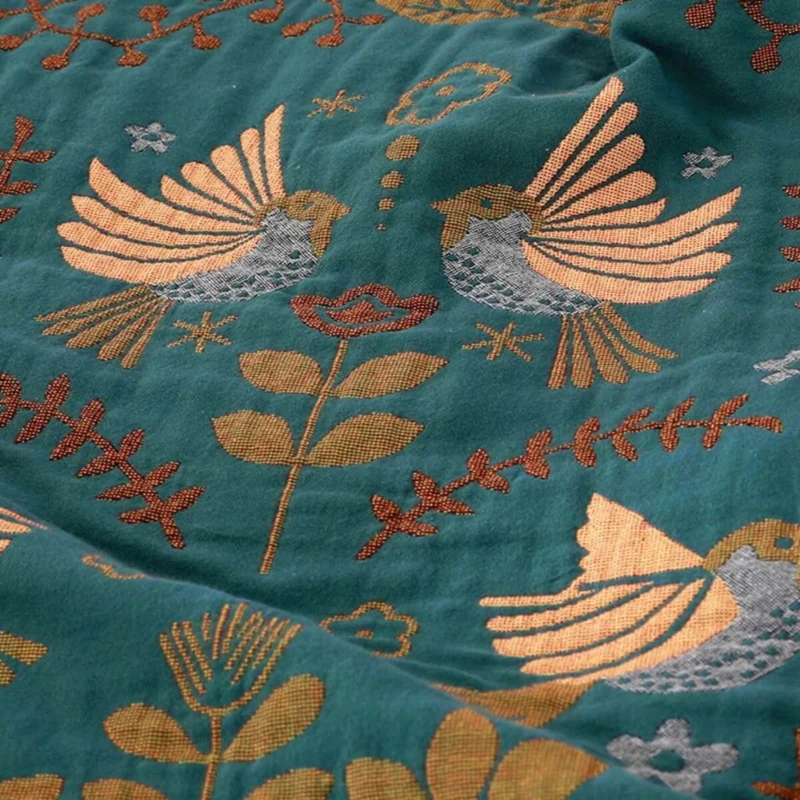 Brehn | Reversible Skandinavische Vogelwurfdecke