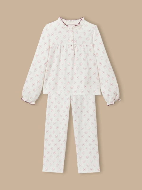 Mädchen-Pyjama aus bedrucktem Jersey