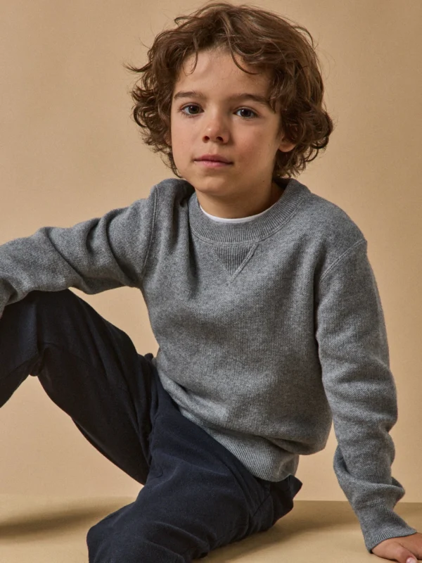 Jungenpullover im Sweatshirt-Stil