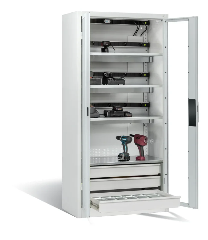 C+P Akkuladeschrank Serie 89, H1950xB930xT500mm