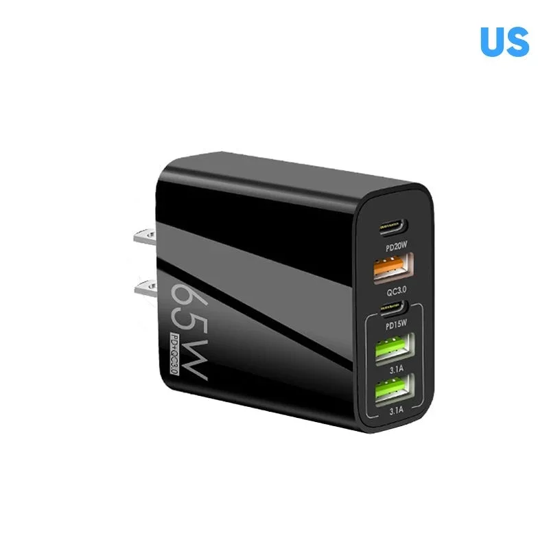 Mehrfach-Port-Adapter 65W Schnellladegerät - US-Standard