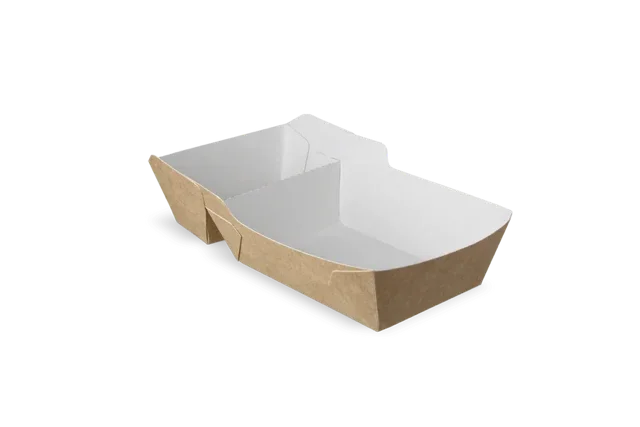 Fries trays A23 (A7+1) kraft/White (400 pcs)