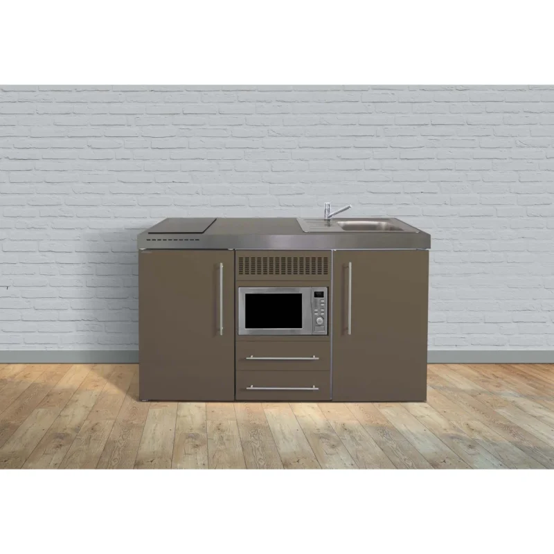 Stengel - Mini-Küche Miniküche Premiumline MPMMM150KSMWIKFliBre Mokka metallic