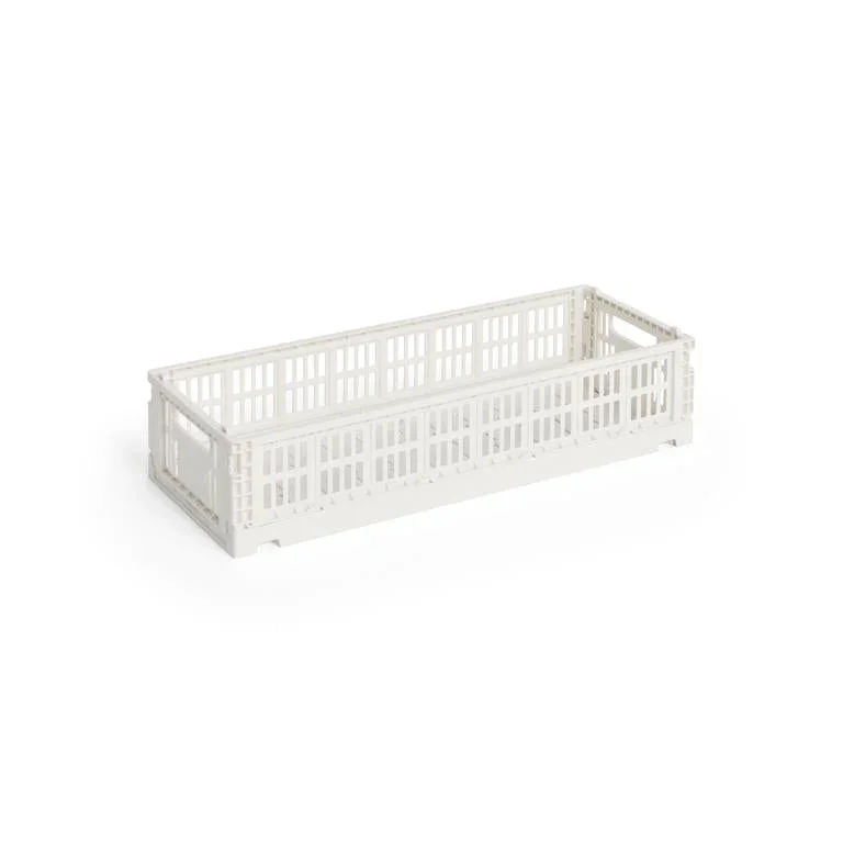 Colour Crate Mini Oblong, Off white von HAY