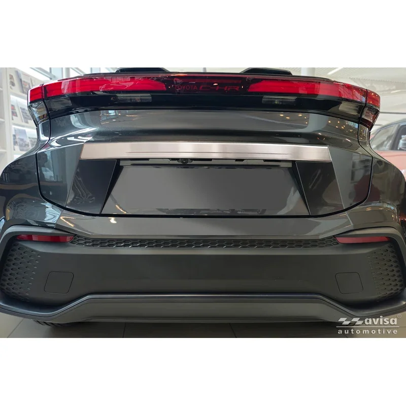 Avisa, Heckklappenleiste, gebürsteter Edelstahl, passt zu Toyota C-HR II (X20) (2023-)