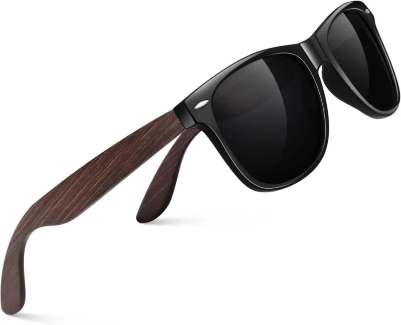 CGID Sonnenbrille Holz Walnuss Polarisiert UV400 CAT3 CE