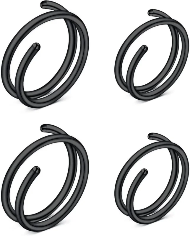 Nasenpiercing Fake Chirurgenstahl Silber Rosegold C-förmiger 20G 8mm