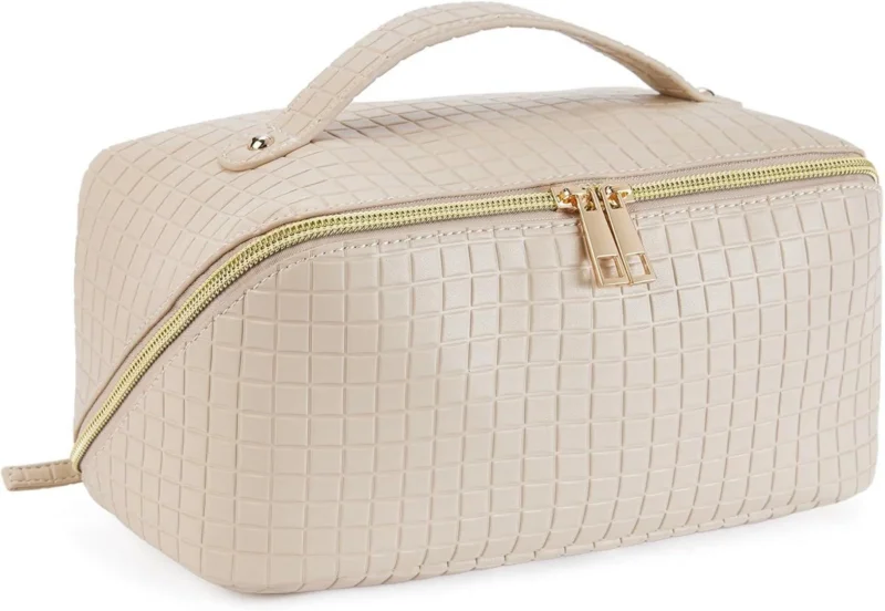 Kulturbeutel PU-Leder Reise-Kosmetiktasche Make-up Organizer