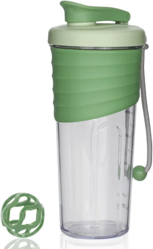 Premium Protein Shaker Hochwertiges Design Auslaufsicher 700ml Green