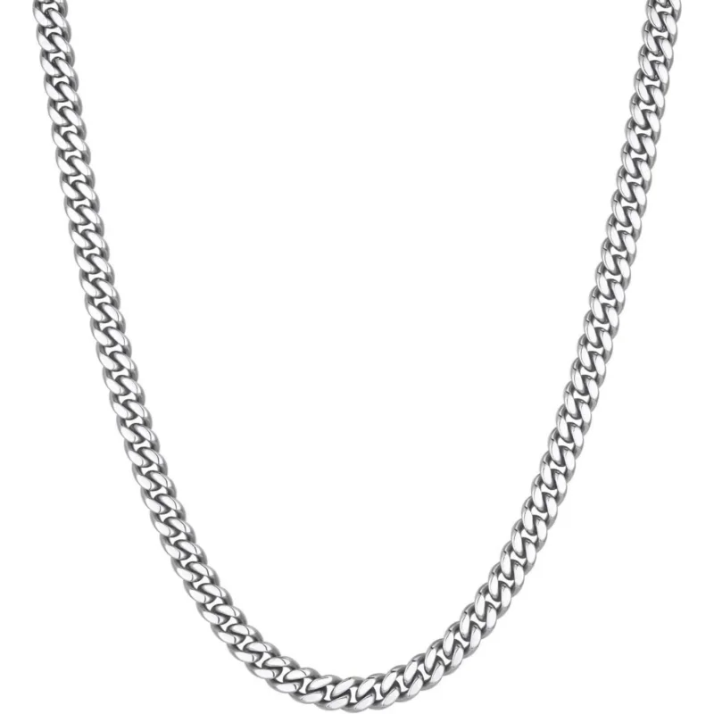Herren Panzerkette 18 Karat Vergoldet Edelstahl 5mm 51cm