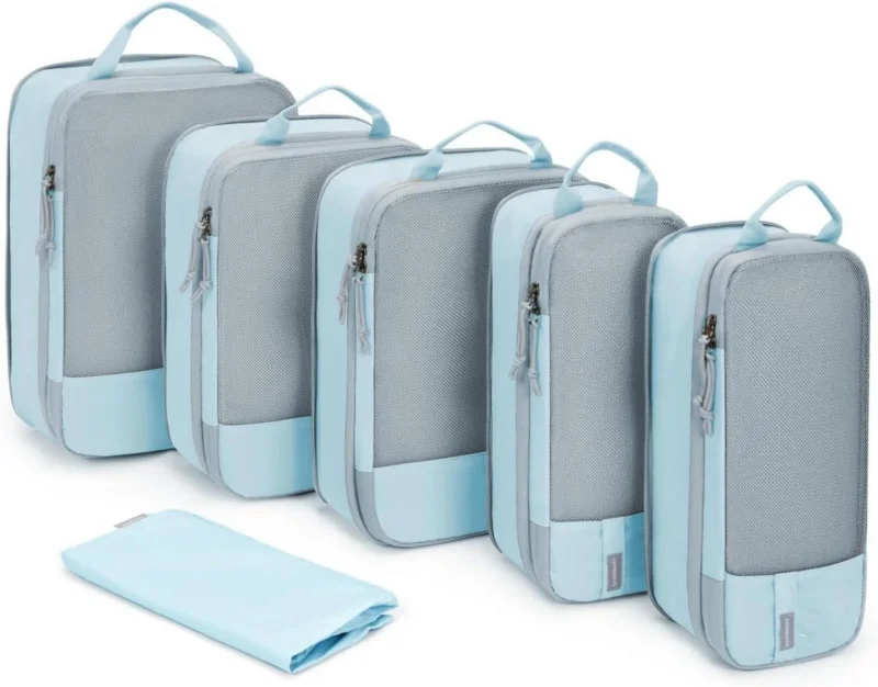 Packwürfel Set mit Wäschesack und Kompressionssystem