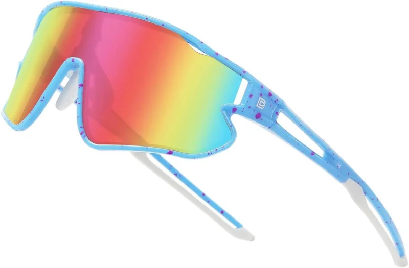 Kinder Sport Sonnenbrille UV400 Baseball Radfahren DK268 Light Blue