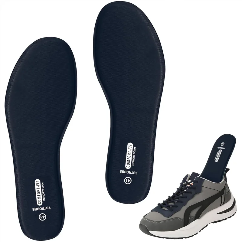 Memory Foam Einlegesohlen Sport Freizeit Alltag Blau EU42