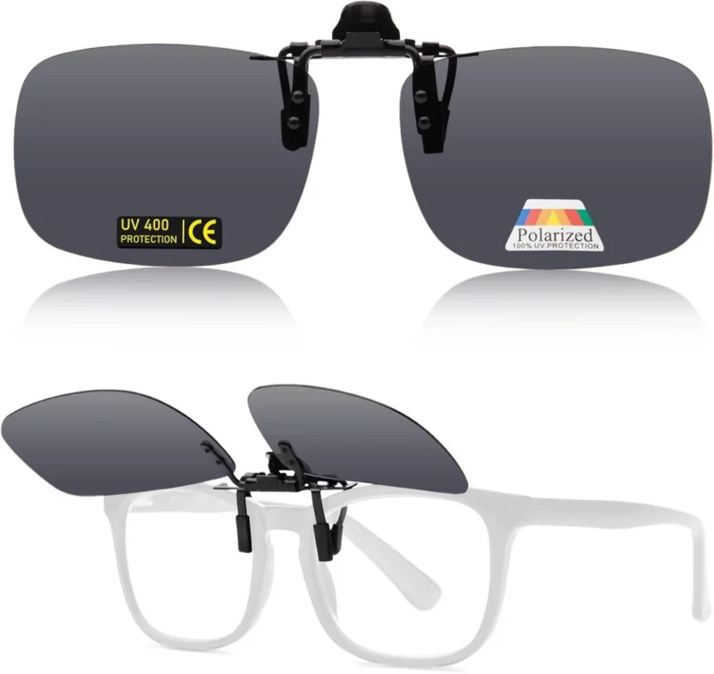 Clip-On Polarisierte Sonnenbrille UV400 - Ideal für Outdoor (60mm X