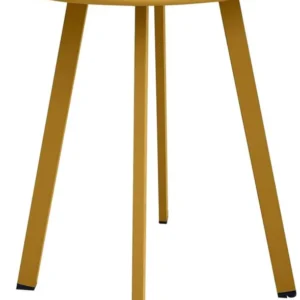 Moderner Gelber Stahl Outdoor Beistelltisch für Garten & Balkon