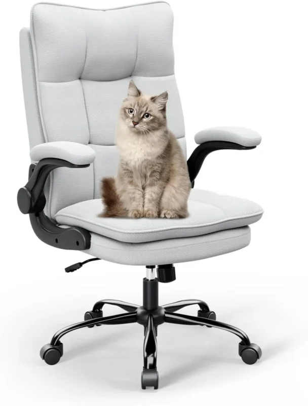 Ergonomischer Bürostuhl mit Wippfunktion und Armlehne, 150 kg