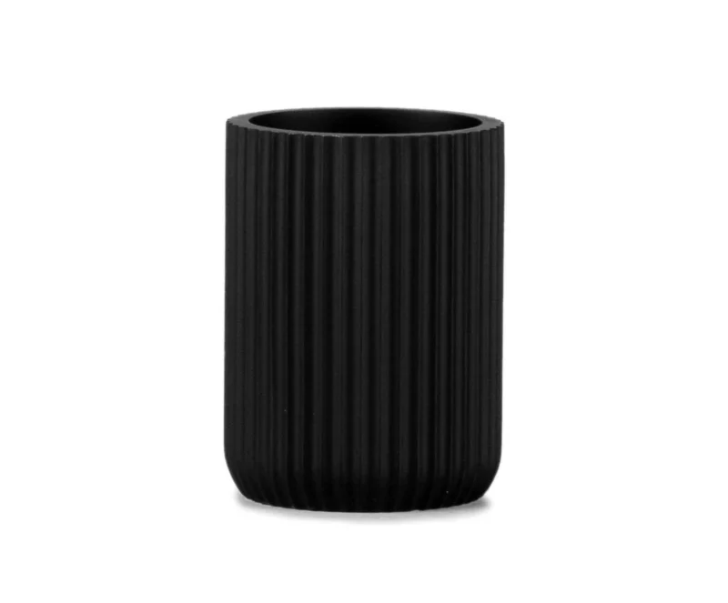 Andrea House Zahnputzbecher Stripes Black