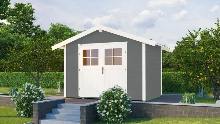 Weka Gartenhaus Blackmount 122, 301x235, Carbongrau