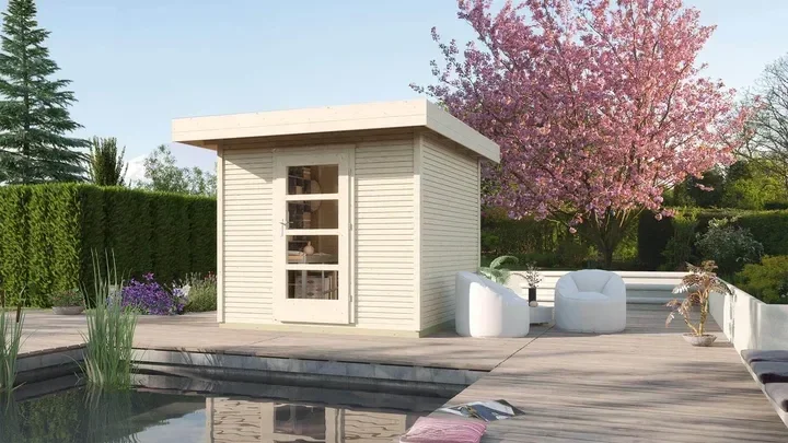 Weka Gartenhaus Kingston wekaLine 172, 235x241, Naturbelassen